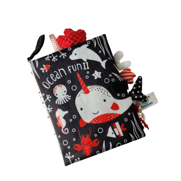 Libro sensorial negro rojo