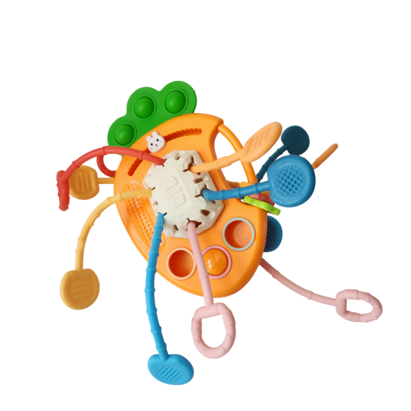 Mordedor interactivo en forma de zanahoria