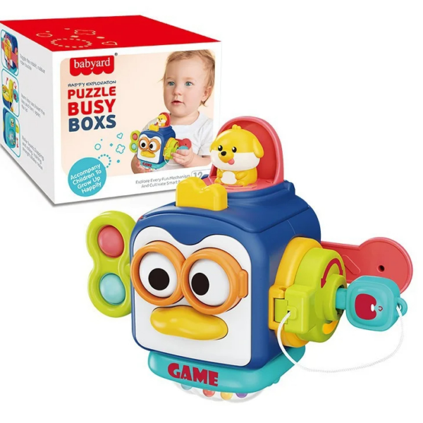 Cubo interactivo montessori busy box